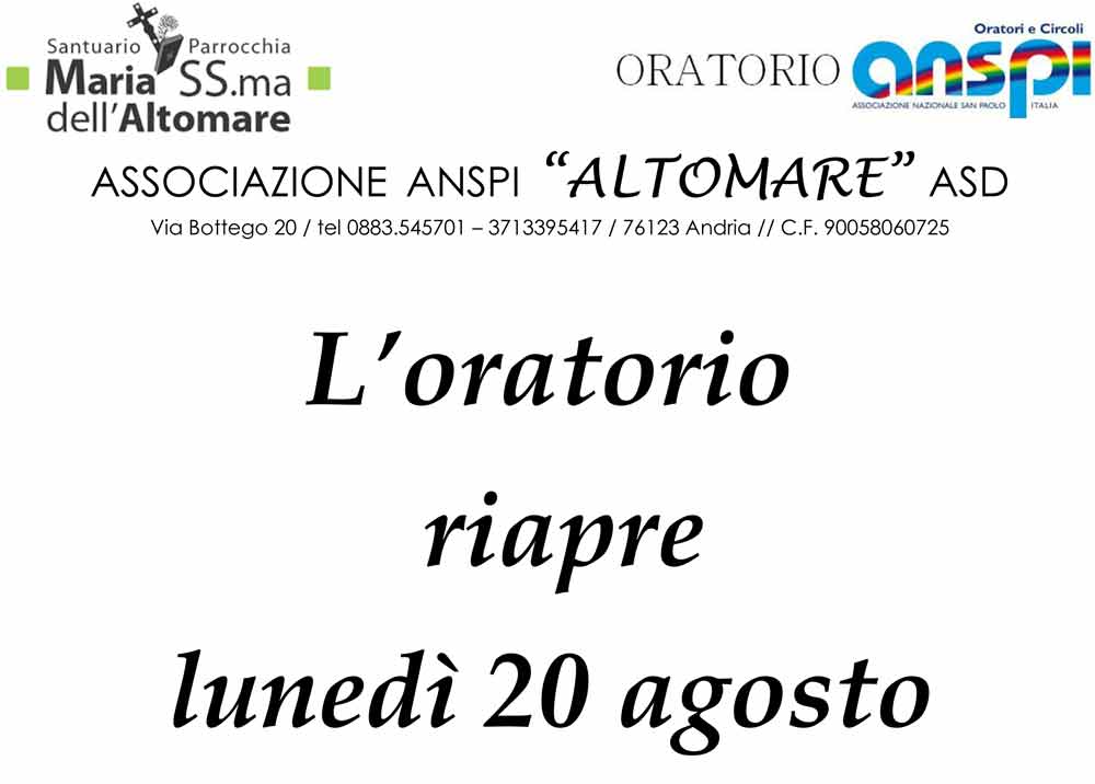 AVVISI-(Oratorio)